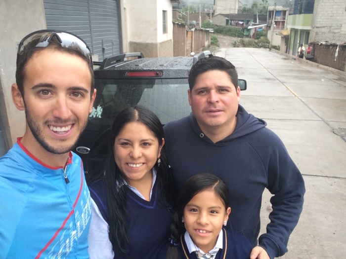 Mes hôtes à Abancay: Mayra, Omar et leur fille Luana